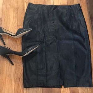 Leather skirt